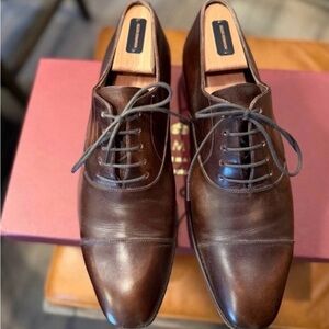 Carmina Rain Last Cap-Toe Oxfords • Brown Demasquable • Goodyear • Men’s US 7